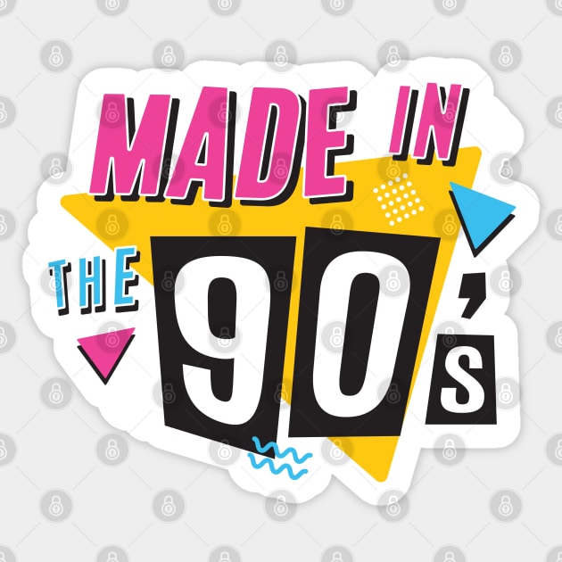 Made in the 90s Sticker by zoljo